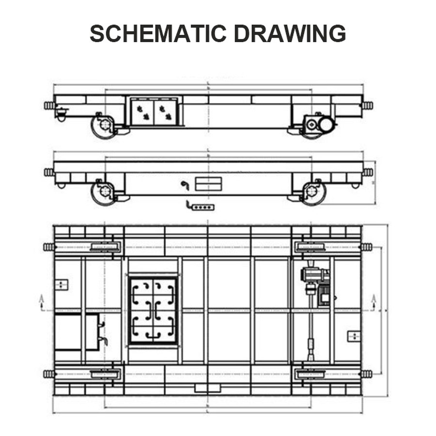 battery rail transfer cart battery rail transfer cart
